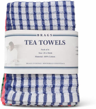 Brags Mini Tea Towels - 6 Pieces in a Set - Wholesale  - 100 Units